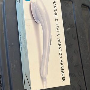 Handheld Heat & Vibration Massager - White